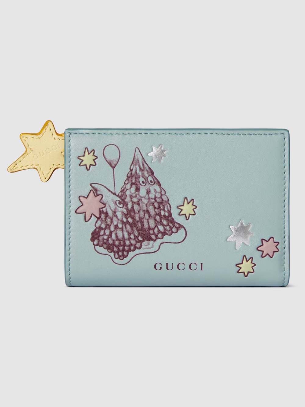 GUCCI Yuko Higuchi Small Wallet Bicolor Light blue Japan Limited 2025 New